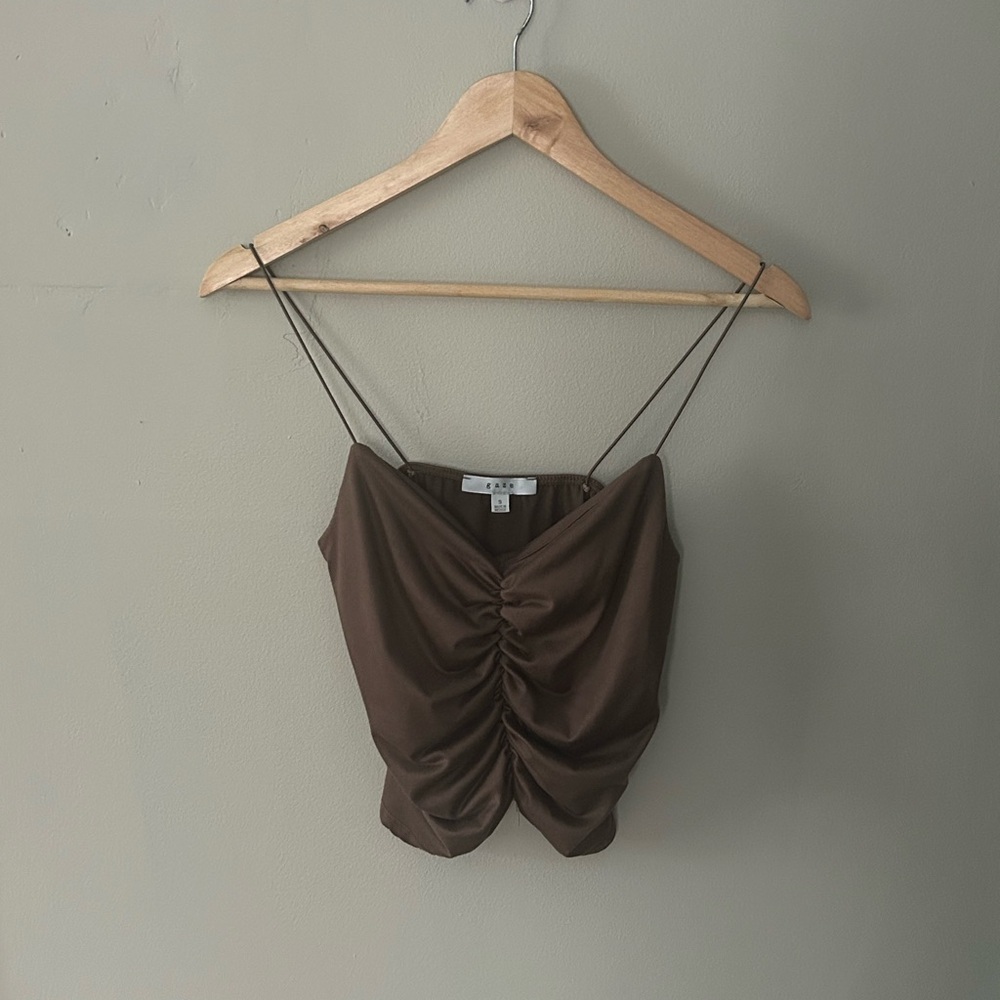 Brown Scrunchy Top by Gaze - Picture 5 of 8